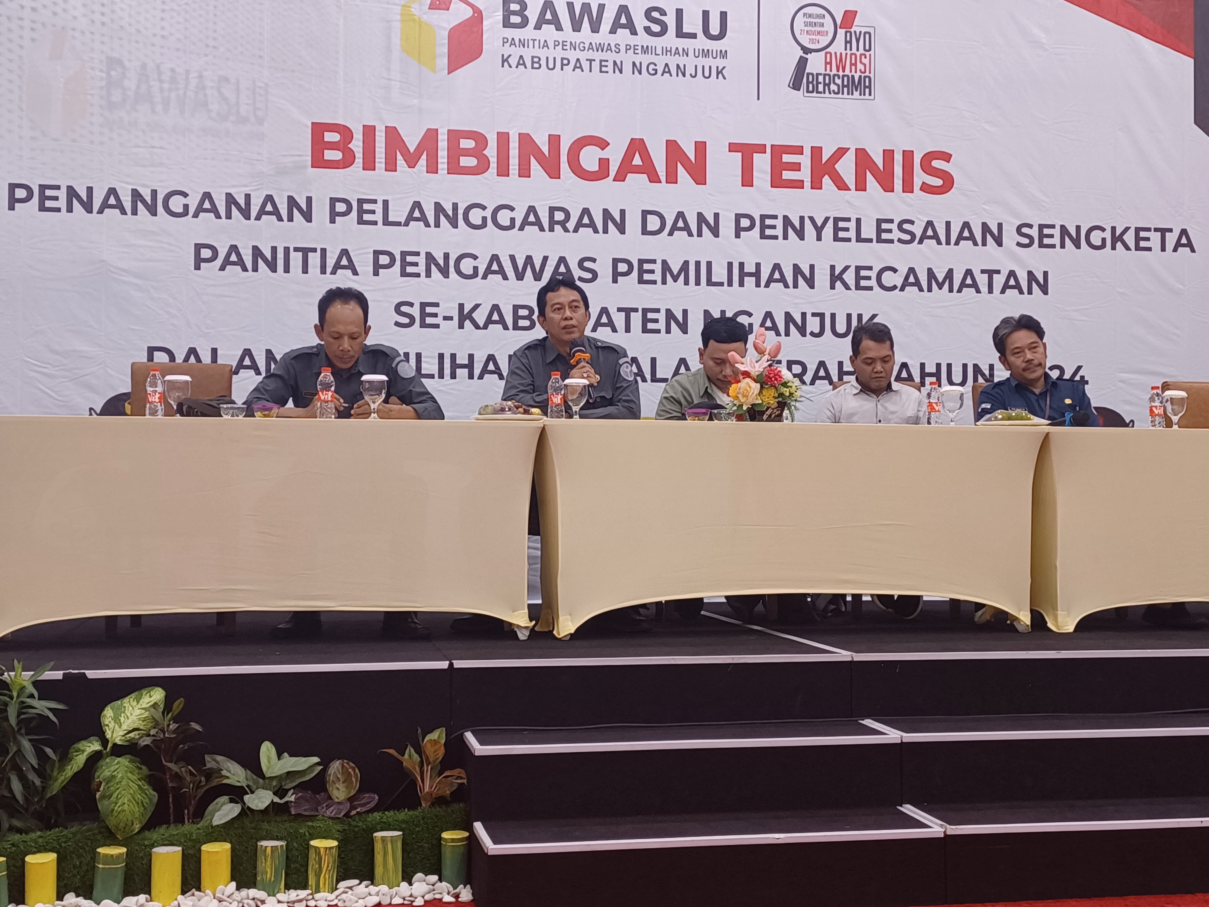 Bimtek Penanganan Pelanggaran dan Penyelesaian Sengketa Panwaslucam se Kab. Nganjuk pada Pilkada 2024