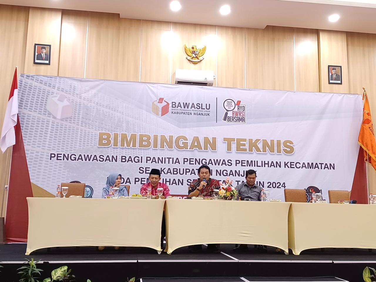 Bimtek Pengawasan bagi panwaslucam se Kabupaten Nganjuk