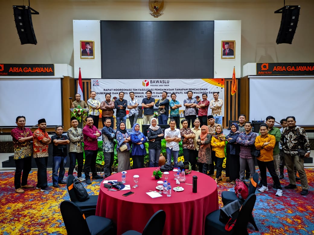 Dokumentasi Rapat Koordinasi (Rakor) Tim Fasilitasi Pengawasan Tahapan Pencalonan Gubernur dan Wakil Gubernur, Bupati dan Wakil Bupati, serta Walikota dan Wakil Walikota Tahun 2024 