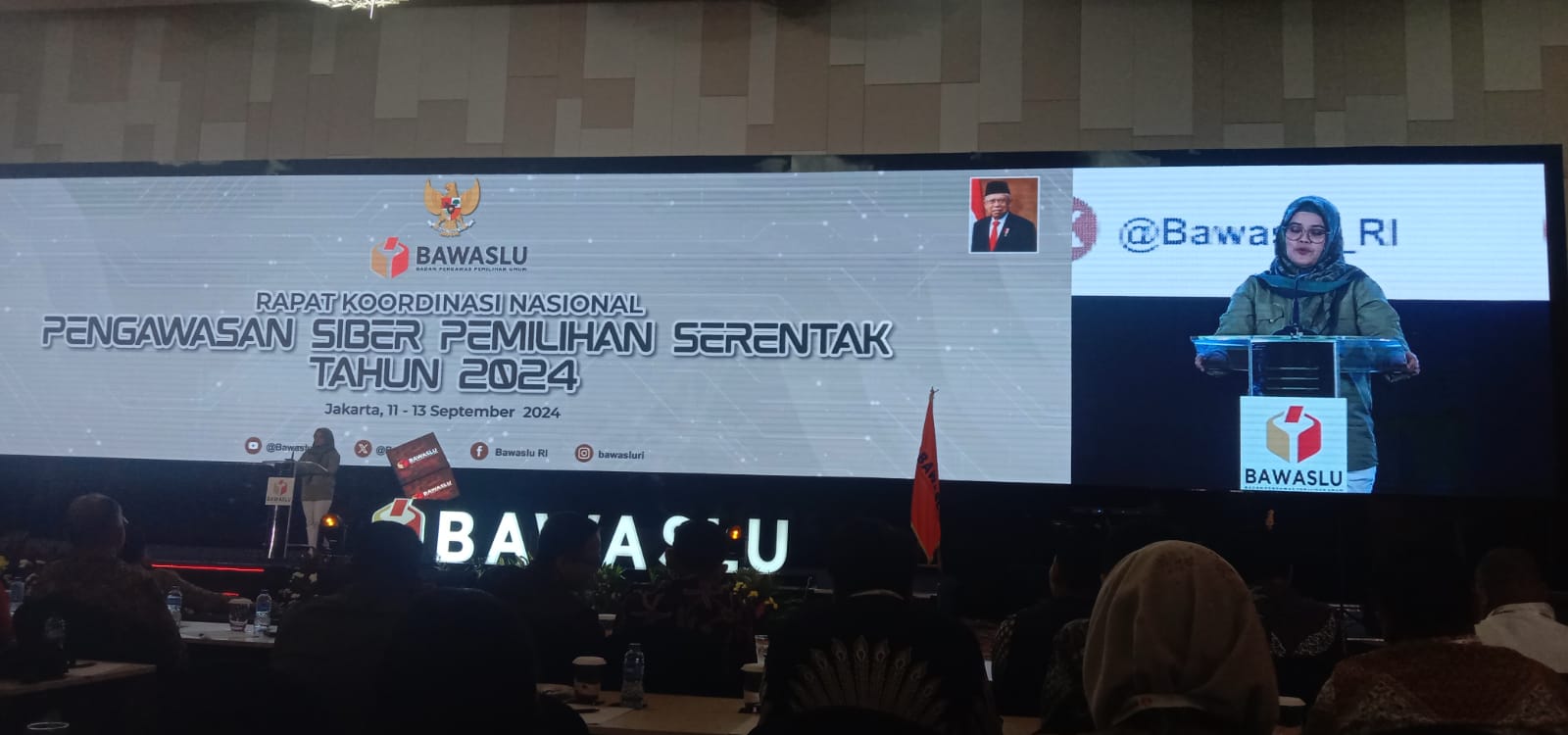 Rapat Koordinasi Nasional Pengawasan  Siber Pemilihan Serentak Tahun 2024 