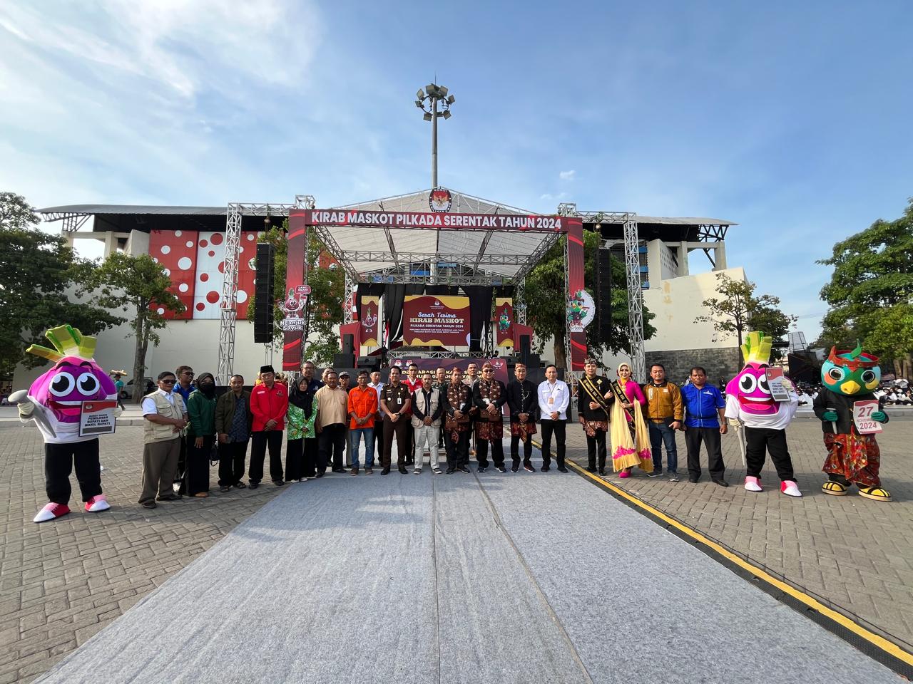 Kirab Maskot Pilkada 2024