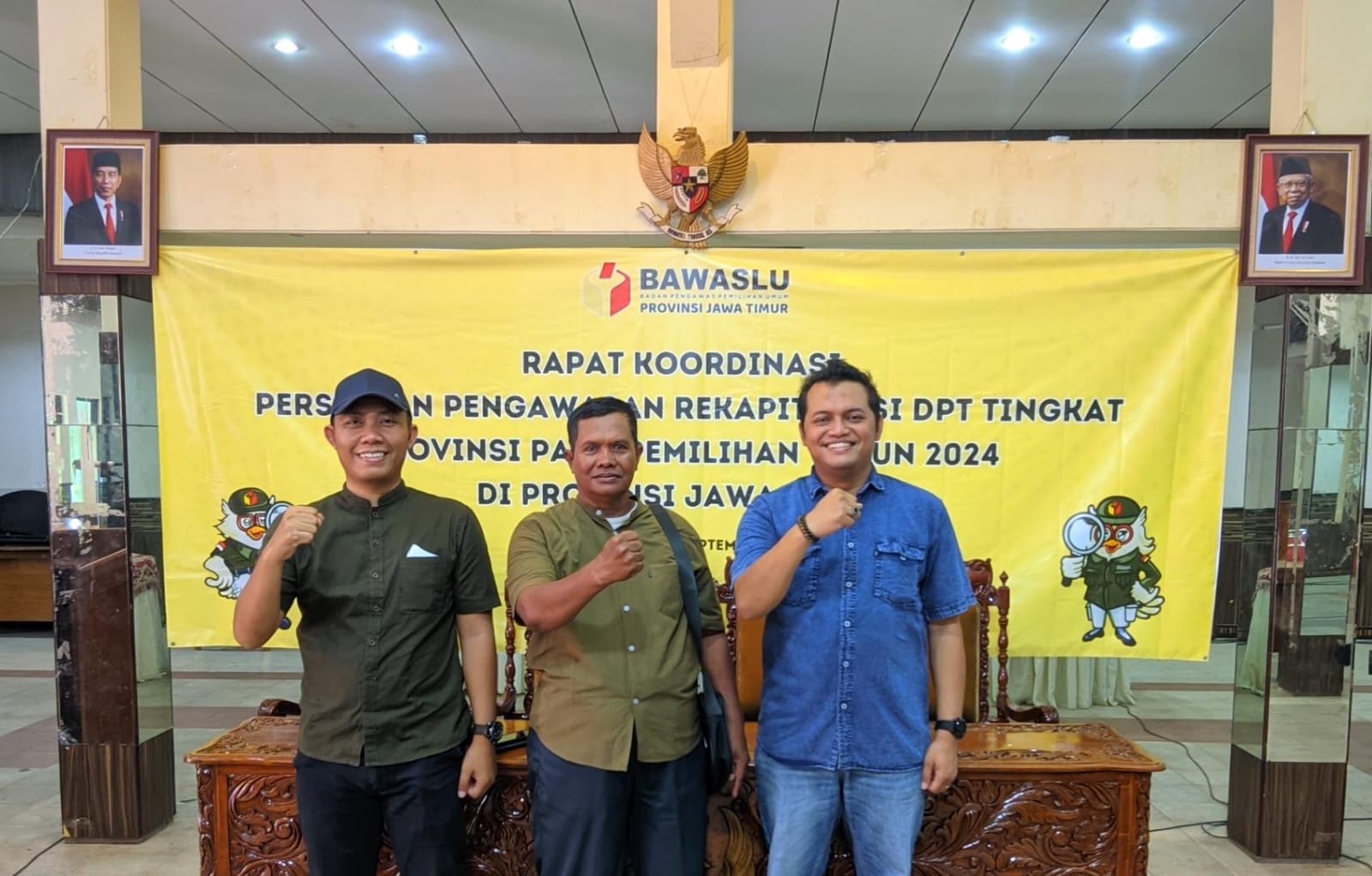 Bawaslu Nganjuk hadiri Rapat Koordinasi Persiapan Pengawasan Rekapitulasi DPT 