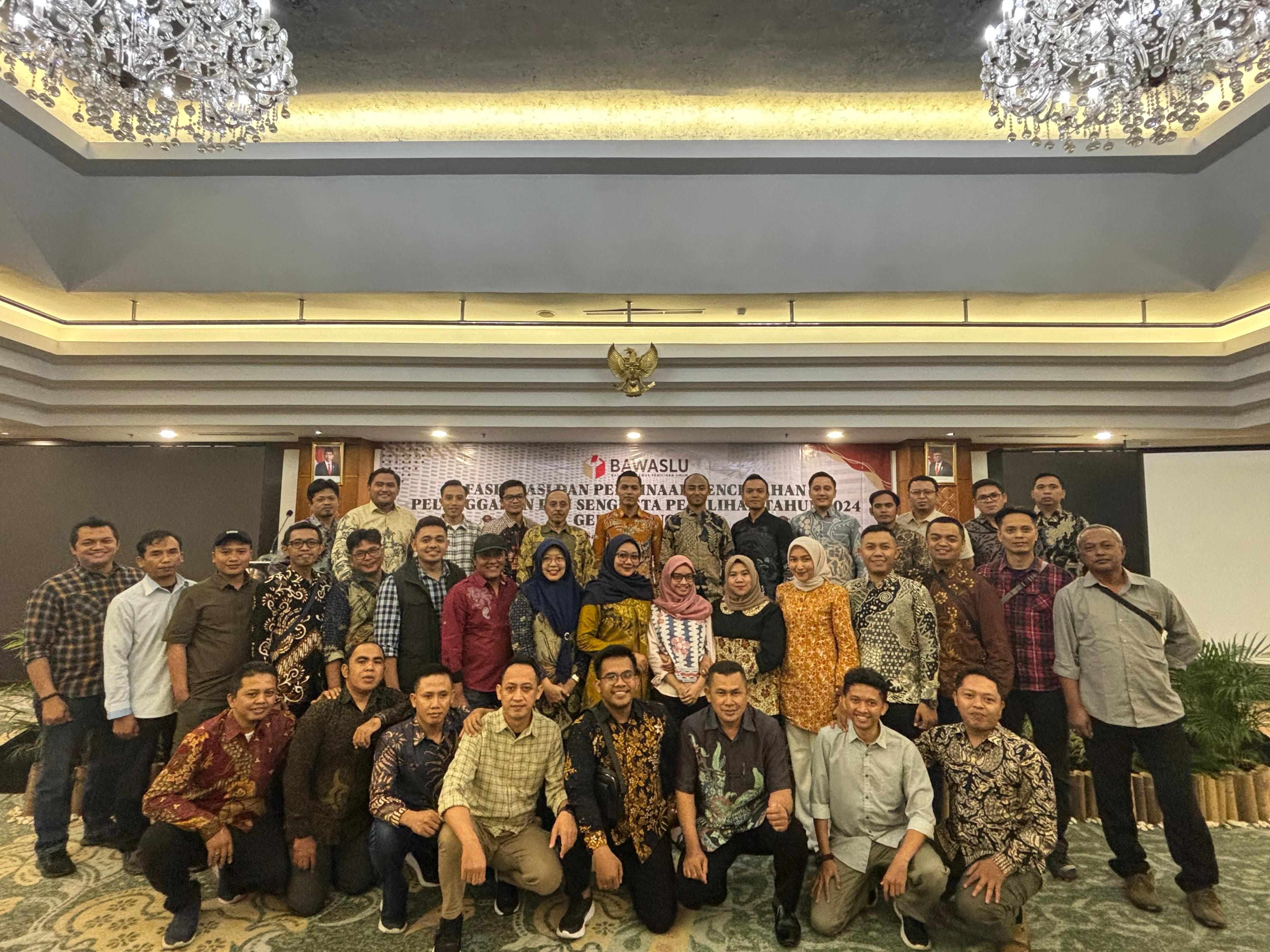 Bawaslu nganjuk hadiri Fasilitasi dan Pembinaan Pencegahan Pelanggaran dan Sengketa Proses