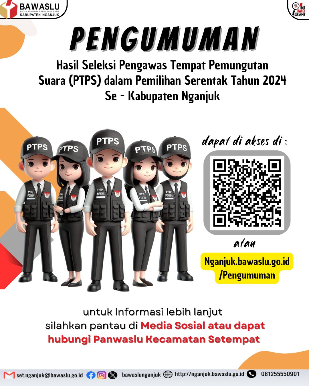 Pengumuman PTPS Pilkada 2024