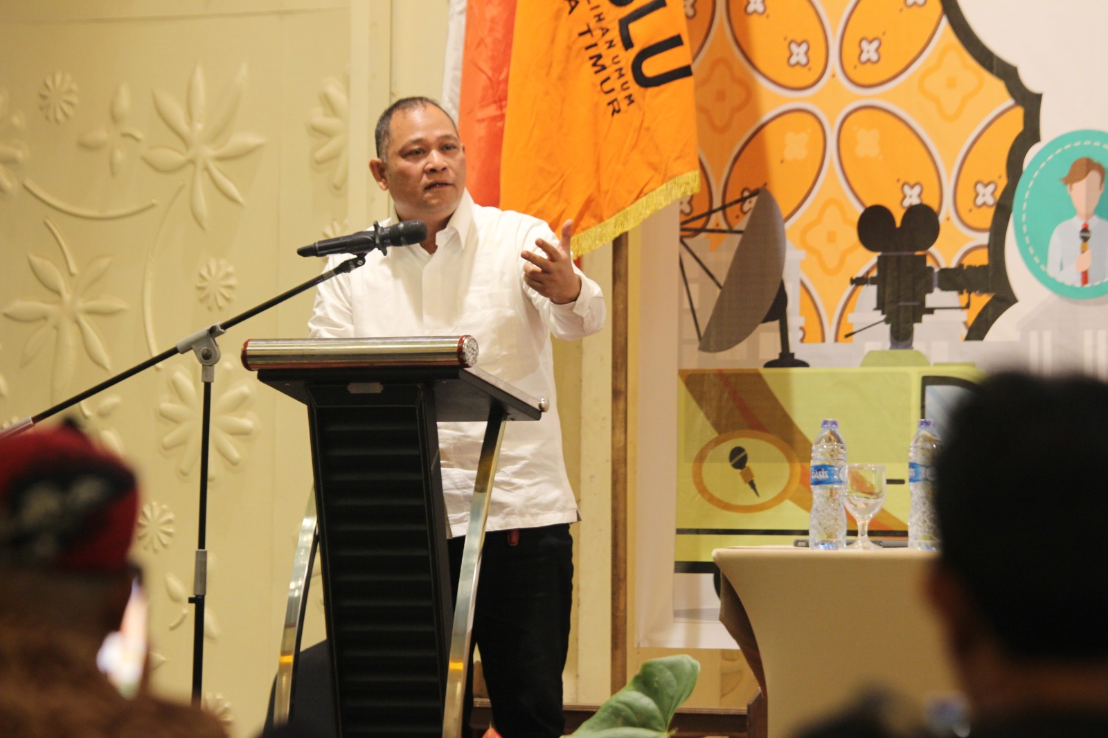 Totok Hariyono memberikan sambutan