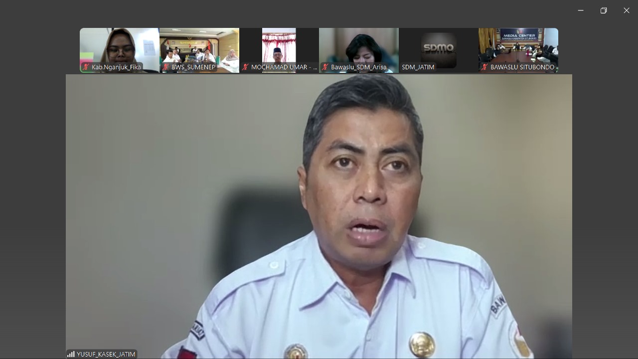 Arahan Kepala Sekretariat Bawaslu Jatim, Yusuf