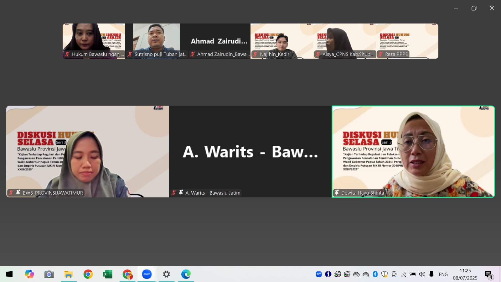 Zoom Meeting Diskusi Hukum Selasa Seri#3 