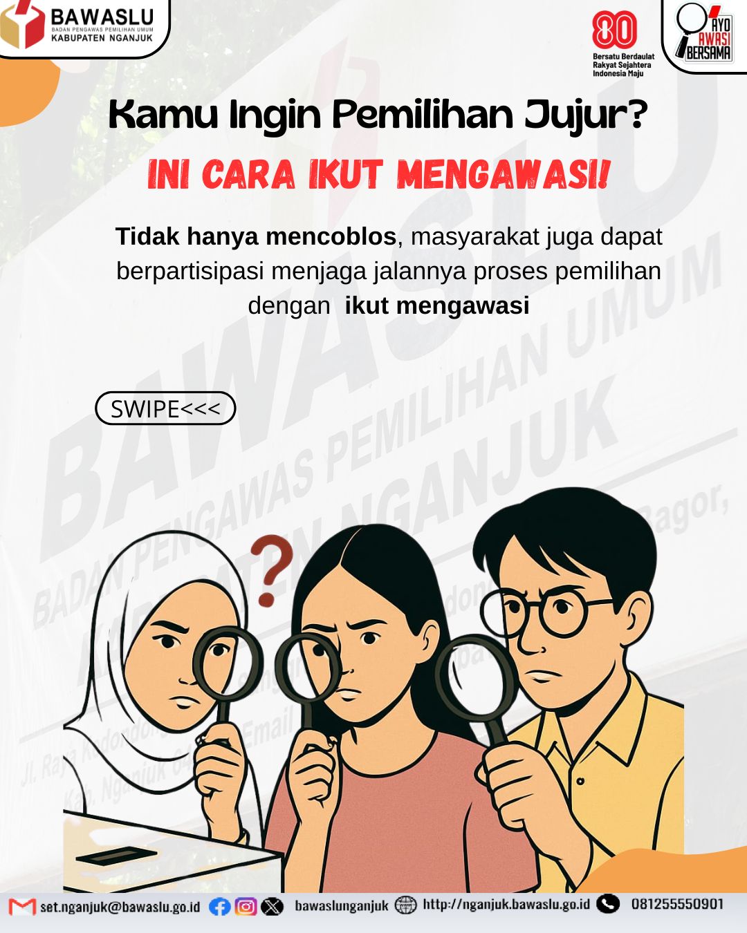 Ayo Wujudkan Pemilihan Jujur dan Transparan!