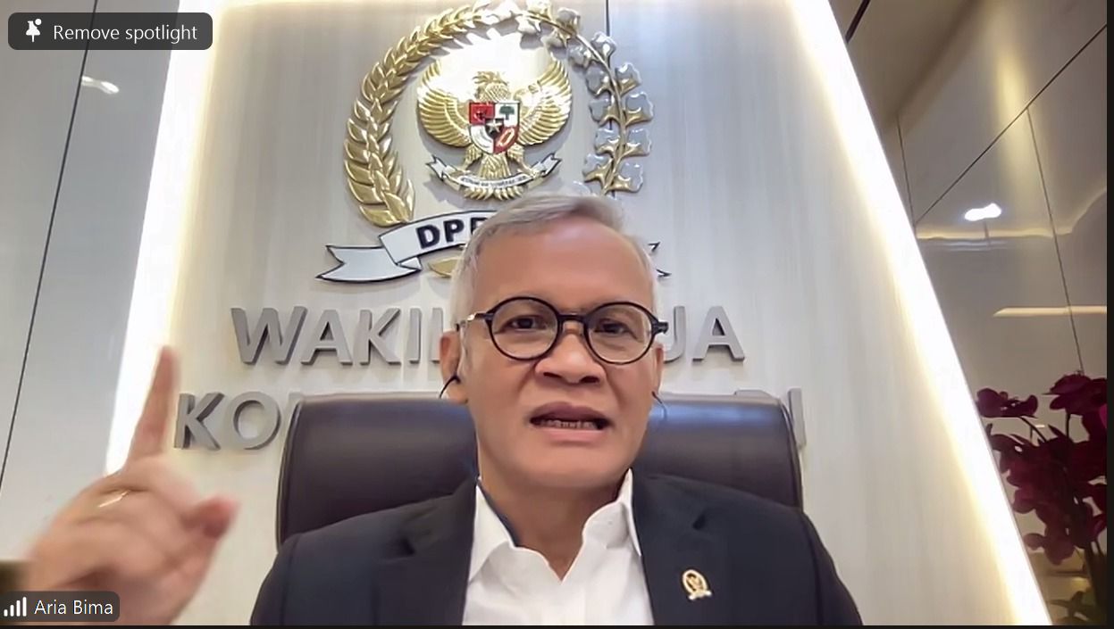 Y. Aria Bima Trihastoto hadir secara Daring 