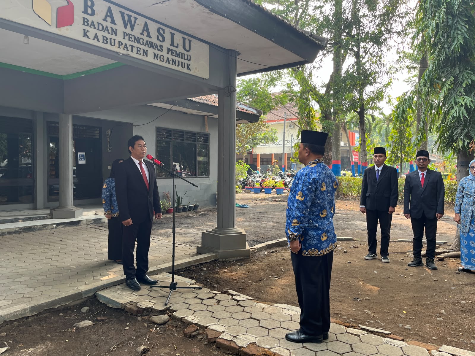 Bawaslu Kabupaten Nganjuk Upacara Hari Sumpah Pemuda
