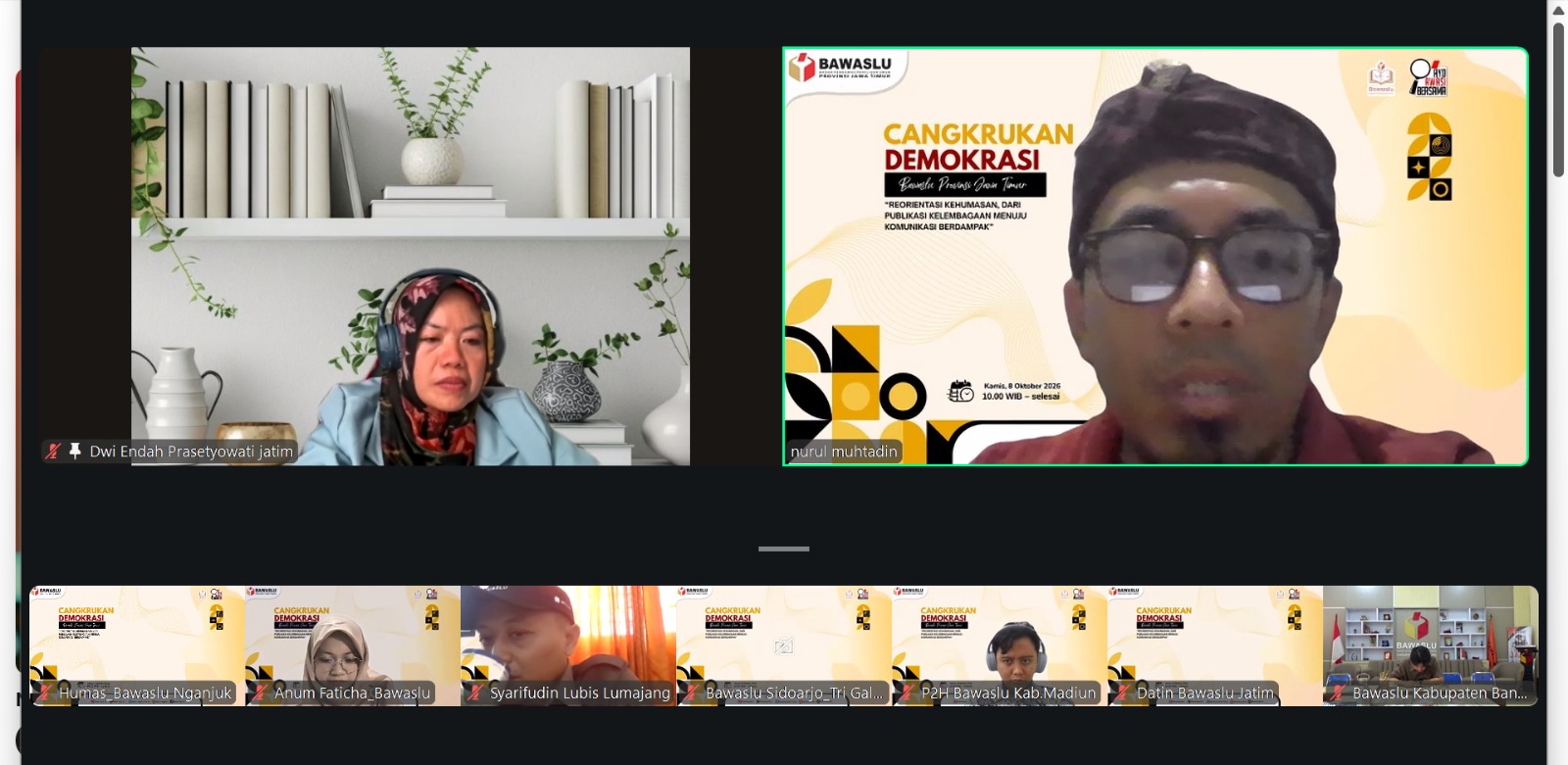 Dwi Endah Prasetyowati berikan sambutannya 