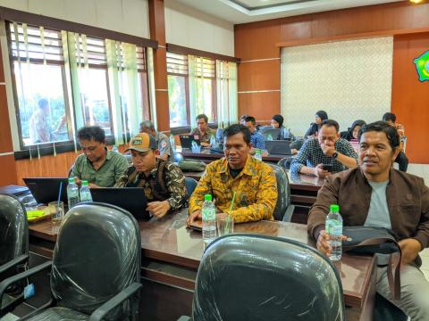 Kordiv dan Staf Bawaslu Nganjuk hadiri Rakor