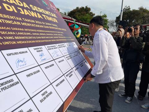 Penandatangan Deklarasi Pilkada Serentak 2024