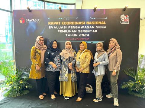 Staf Bawaslu hadiri Rakornas Evaluasi Siber Pilkada 2024