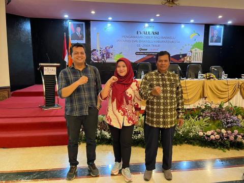 Penanggung Jawab, Ketua dan Staf Timfas Pengawasan Siber Bawaslu Nganjuk. 