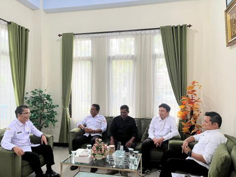 Koordinasi Bawaslu dengan Cabdindik Nganjuk