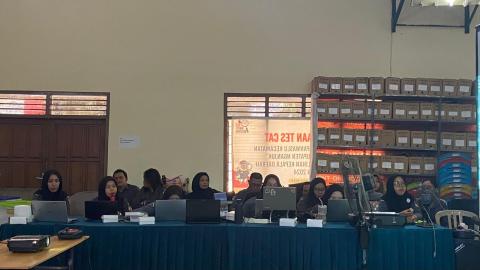 Bawaslu Nganjuk Evaluasi Pengelolaan BMN Semester I 2026