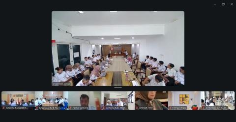 Zoom Meeting Sosialisasi Program dan Layanan TASPEN bagi ASN 