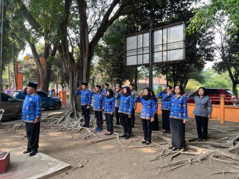 khidmat ikuti upacara harimkesaktian pancasila