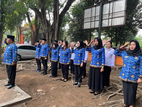 Peserta upacara Hari Sumpah Pemuda ke-98 Tahun 2026