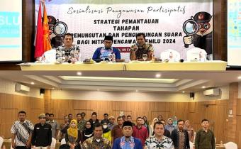 Bawaslu adakan Giat Sosialisasi Pengawasan Partisipatif Strategi Pemantauan Tahapan Pemungutan dan Penghitungan Suara Bagi Mitra Pengawas Pemilu 2024