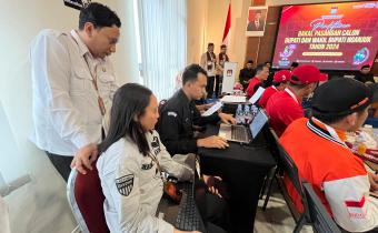 Bawaslu Nganjuk lakukan pengawasan hari kedua Pendaftaran Bacalon Bupati dan Wakil Bupati Nganjuk 2024 