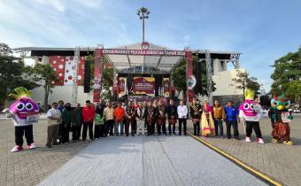 Kirab Maskot Pilkada 2024