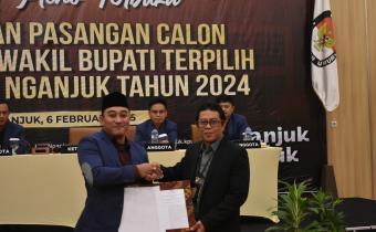 Penetapan Pasangan Calon Bupati dan Wakil Bupati Terpilih Kabupaten Nganjuk Tahun 2024 