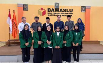 Bawaslu Nganjuk sambut baik Mahasiswa Magang UIN Syekh Wasil Kediri.