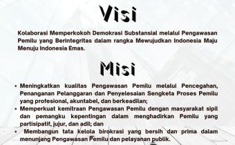 Visi Misi Bawaslu Tahun 2025 - 2029