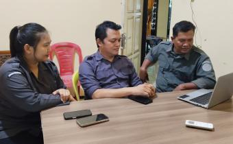 Bawaslu Kabupaten Nganjuk Zoom Meeting Evaluasi Rencana Kerja (Renja)
