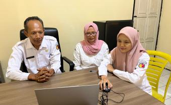 Bawaslu Nganjuk ikuti kegiatan Monev dan Bimtek KIP