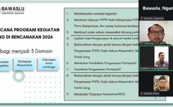 Bawaslu Nganjuk Evaluasi Semester I